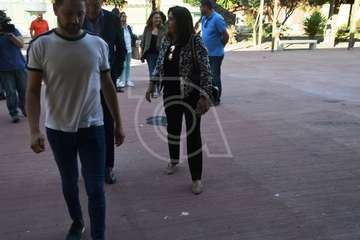 Reunión de los candidatos nacionalistas (NC) con la directiva del colectivo vecinal del Valle de los Nueve (Foto TA)